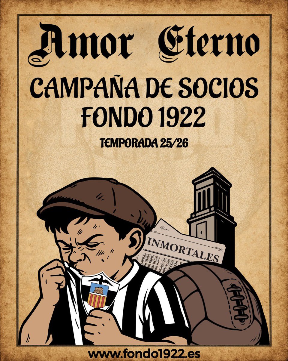 fondo1922's tweet photo. ¡𝐀𝐌𝐎𝐑 𝐄𝐓𝐄𝐑𝐍𝐎!

Lanzamos la campaña de renovación de socios de la Grada de Animación para la temporada 25/26. https://t.co/Vl0DbBITBY