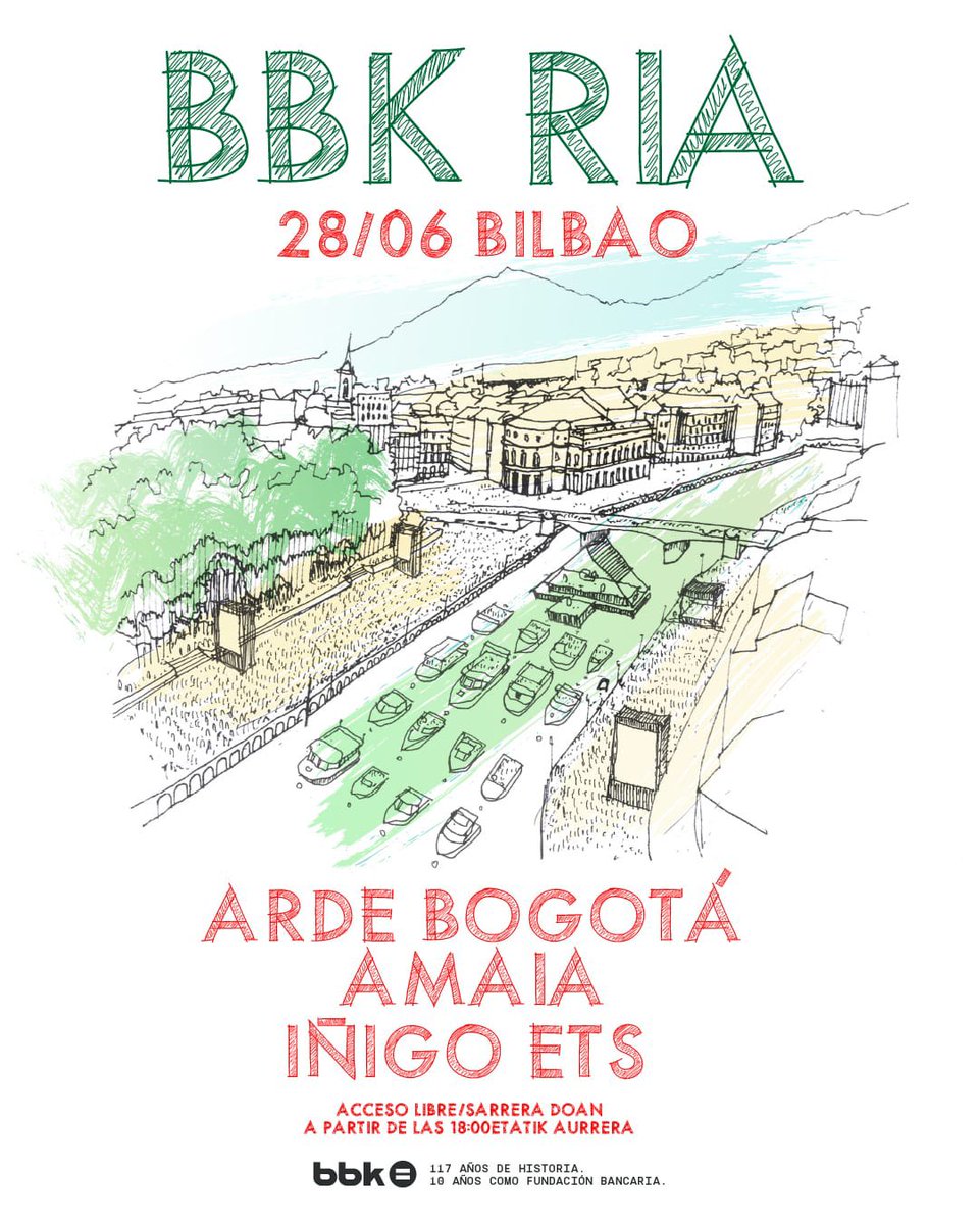 KAIXO BILBO

Vamos a dar un concierto sobre el agua.

Nos vemos en la ría.

Es gratis ✨