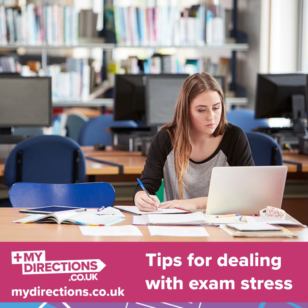 Revising for and taking exams can feel overwhelming, and it’s important to look after yourself.

We've put together some tips and advice to help you with exam stress, which you can find on MyDirections at ck.mydirections.co.uk/free-article/p…

#exams #Calderdale #Kirklees