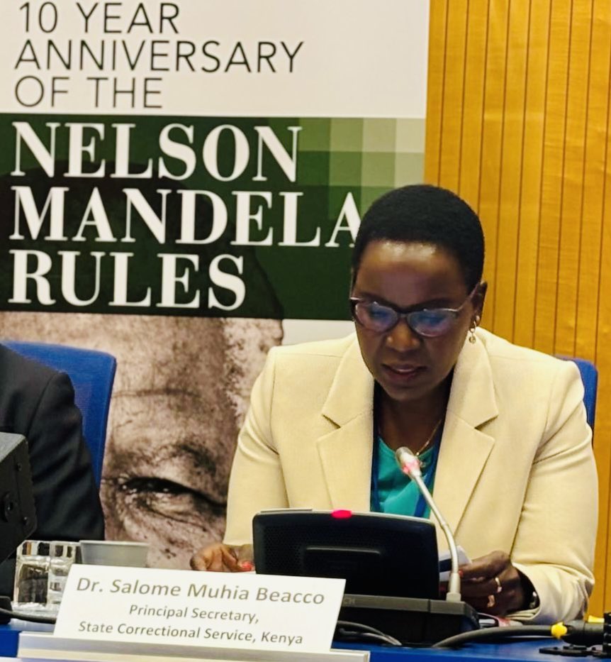 ph_meissner's tweet photo. PS @salomebeacco, Directorate of Correctional Services, announces #Kenya 🇰🇪 to become the 5️⃣0️⃣th member of the Group of Friends of the Nelson #MandelaRules during #CCPCJ34! 🎉

An equally warm welcome to #Denmark 🇩🇰 &amp; #Malaysia 🇲🇾! The Group‘s voice gets 💪 and is being heard! https://t.co/8w0wLnP5Mq