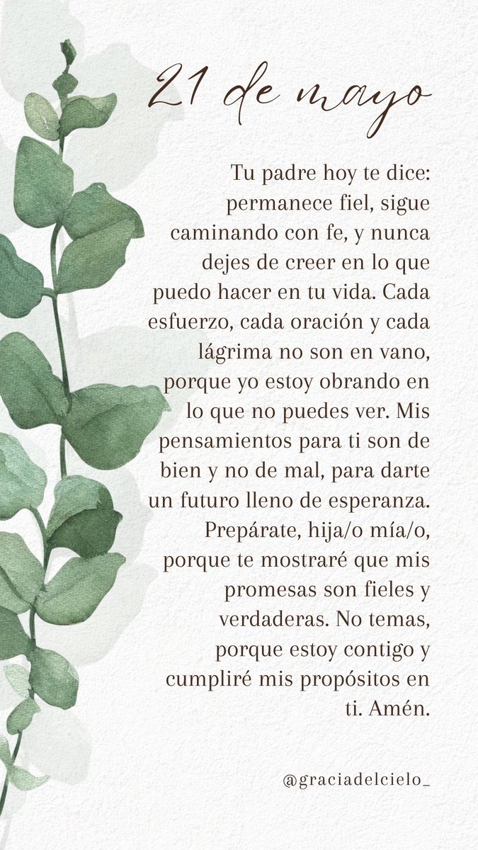 GraciadelCielo_'s tweet photo. Los propósitos de Dios son bendición, confía y espera con amor✨🙏🏽 https://t.co/8ki9G2Tn1v
