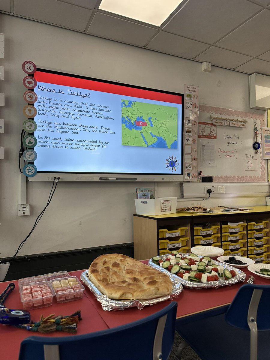 OwstonPPA's tweet image. Miss Turker’s class took a trip to Türkiye today, without leaving the classroom! 🇹🇷

From traditional music to delicious delights, we explored the rich culture and colourful customs of Turkish life 🇹🇷✨

#CulturalCuriosity #TeamOwston #GlobalCitizens