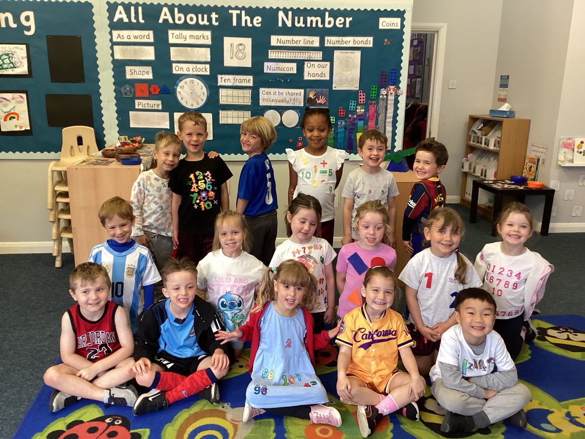ClaygatePrimary's tweet photo. An exciting morning for the children in #Reception who are celebrating #NationalNumeracyDay! #TeamCPS #EYFS https://t.co/yWjSqyWG26