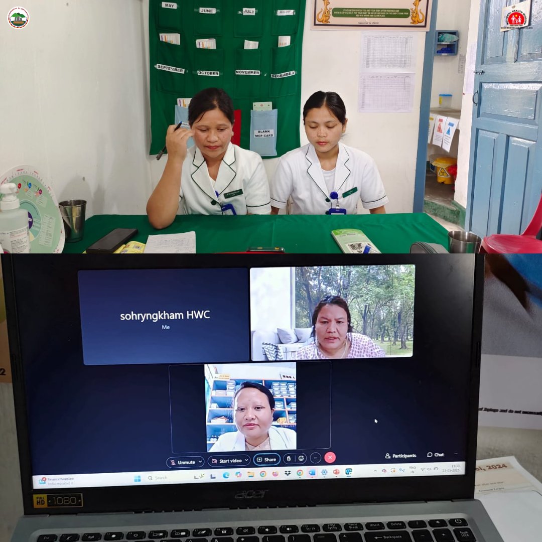 Today, our Sohryngkham AAM HWC underwent the #NQAS Assessment virtually by the National Assessors from the NHSRC
The entire team gave their best efforts, showcasing teamwork, dedication &amp; patience throughout the assessment process
#QualityHealthcare #MeghalayaForQualityHealthcare
