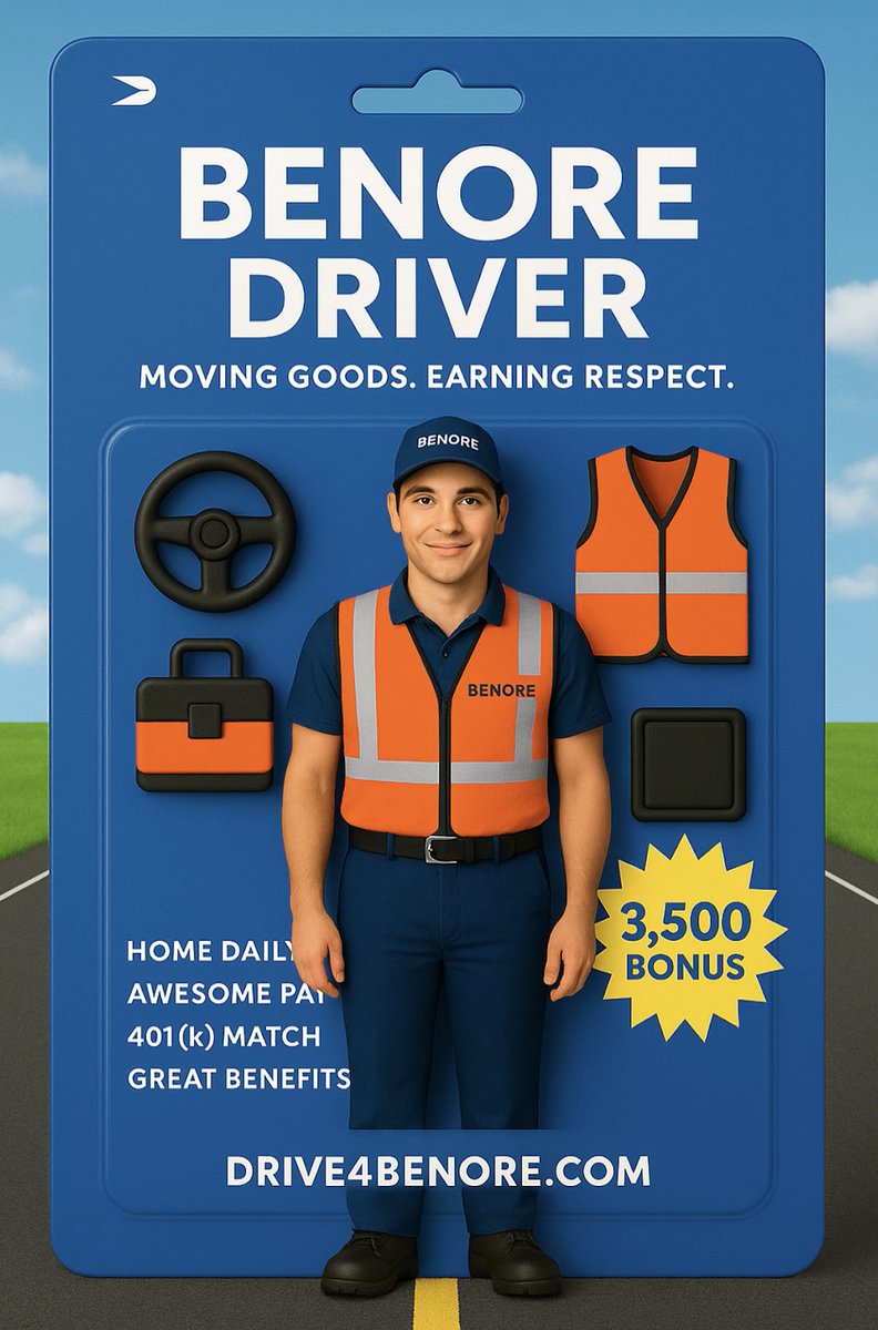 We had to hop on the trend!

At Benore, we take pride in our drivers and the work they do: Home daily, competitive pay, full benefits, and a $3,500 sign-on bonus. Are you ready to roll?

Now hiring across SC, NC, GA, MI, TN, and AL.

Join the team: Drive4Benore.com