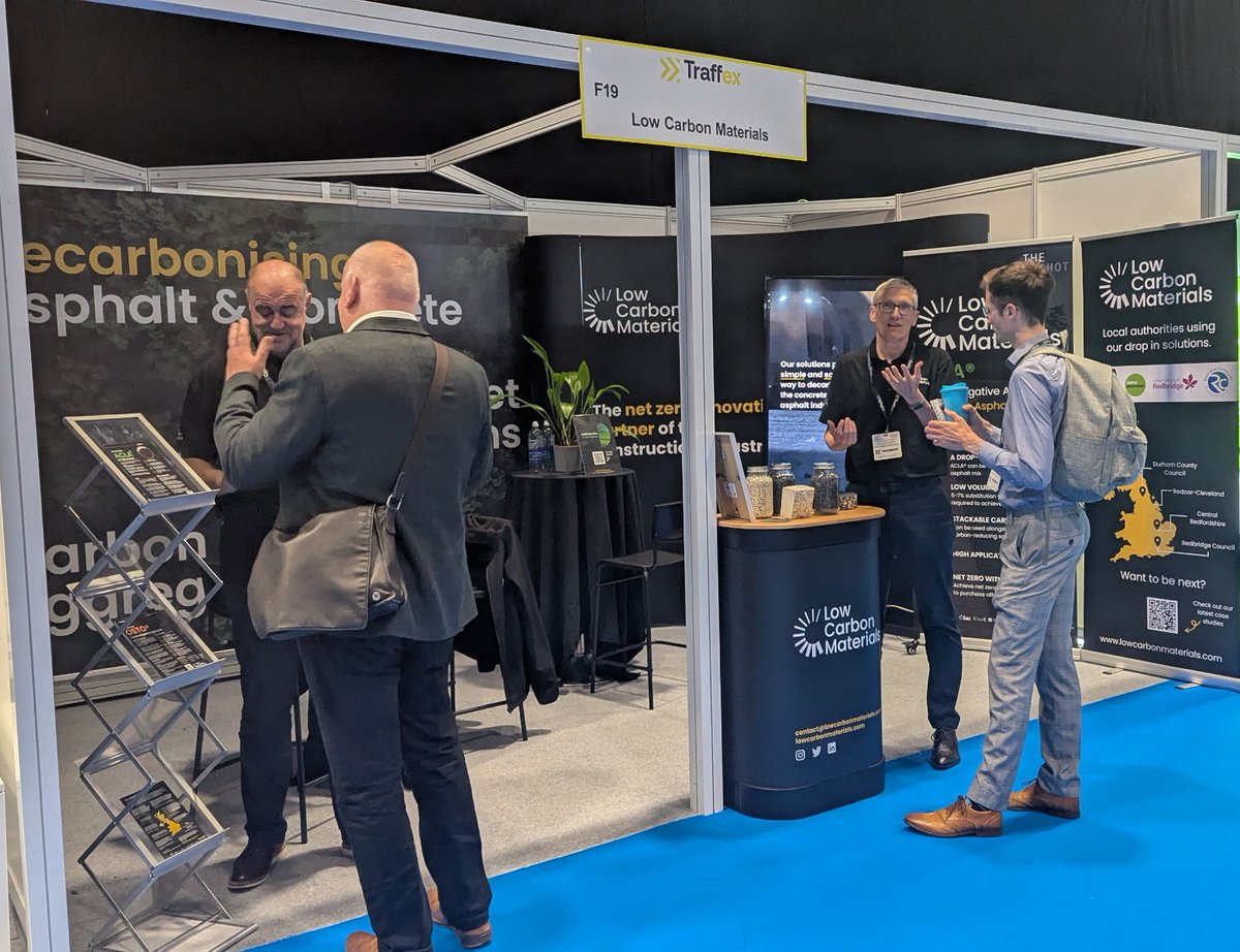 🚧 We’re at <a href="/Traffex/">Traffex</a> - and it’s been a strong start at stand F19!

We’ve already had some fantastic conversations and connected with some brilliant people driving change across the sector!

📍 Don’t miss our team on stage over the next two days.

#Traffex2025 #NetZeroRoads