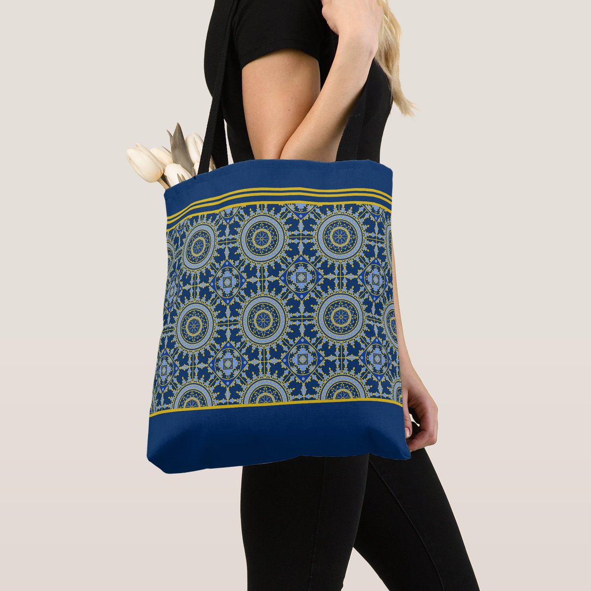 PDyaczenko's tweet photo. Did you know oriental patterns often incorporate motifs symbolizing longevity and good fortune in intricate designs? Carry elegance with this Blue Oriental Pattern Tote Bag. Find it at https://t.co/Bs1DJdlS1D #OrientalDesign #BluePattern #ToteBag #FashionAccessories https://t.co/4H47uZ480d