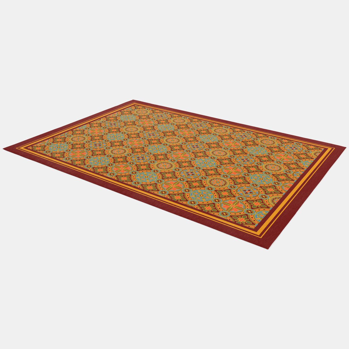 PDyaczenko's tweet photo. Did you know medieval patterns often wove in symbols of prosperity to bless the household? Add a touch of history to your space with this Medieval Pattern Rug. Find it at https://t.co/KYZ7KyfkbX #MedievalDesign #PatternRug #HomeDecor #HistoricalArt https://t.co/S1YnmL8sZx