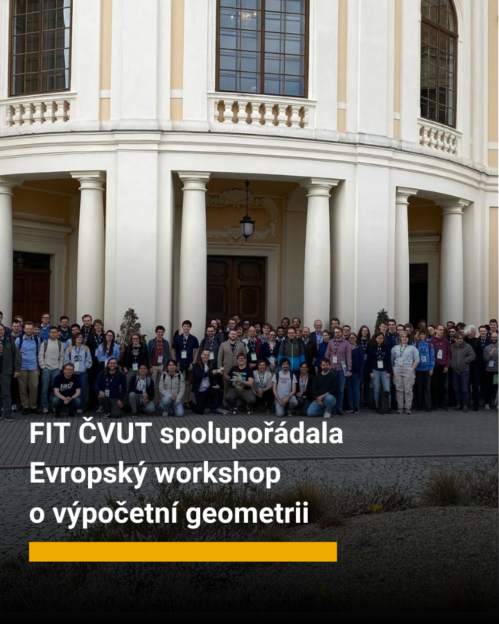 #FITČVUT spolupořádala Evropský workshop o výpočetní geometrii (#EuroCG) konaný v Praze

Konference se zúčastnilo 128 účastníků ze 16 zemí, zazněly i tři přednášky od renomovaných vědců, z nichž každá se věnovala jiné oblasti výpočetní geometrie.

👉fit.cvut.cz/cs/zivot-na-fi…