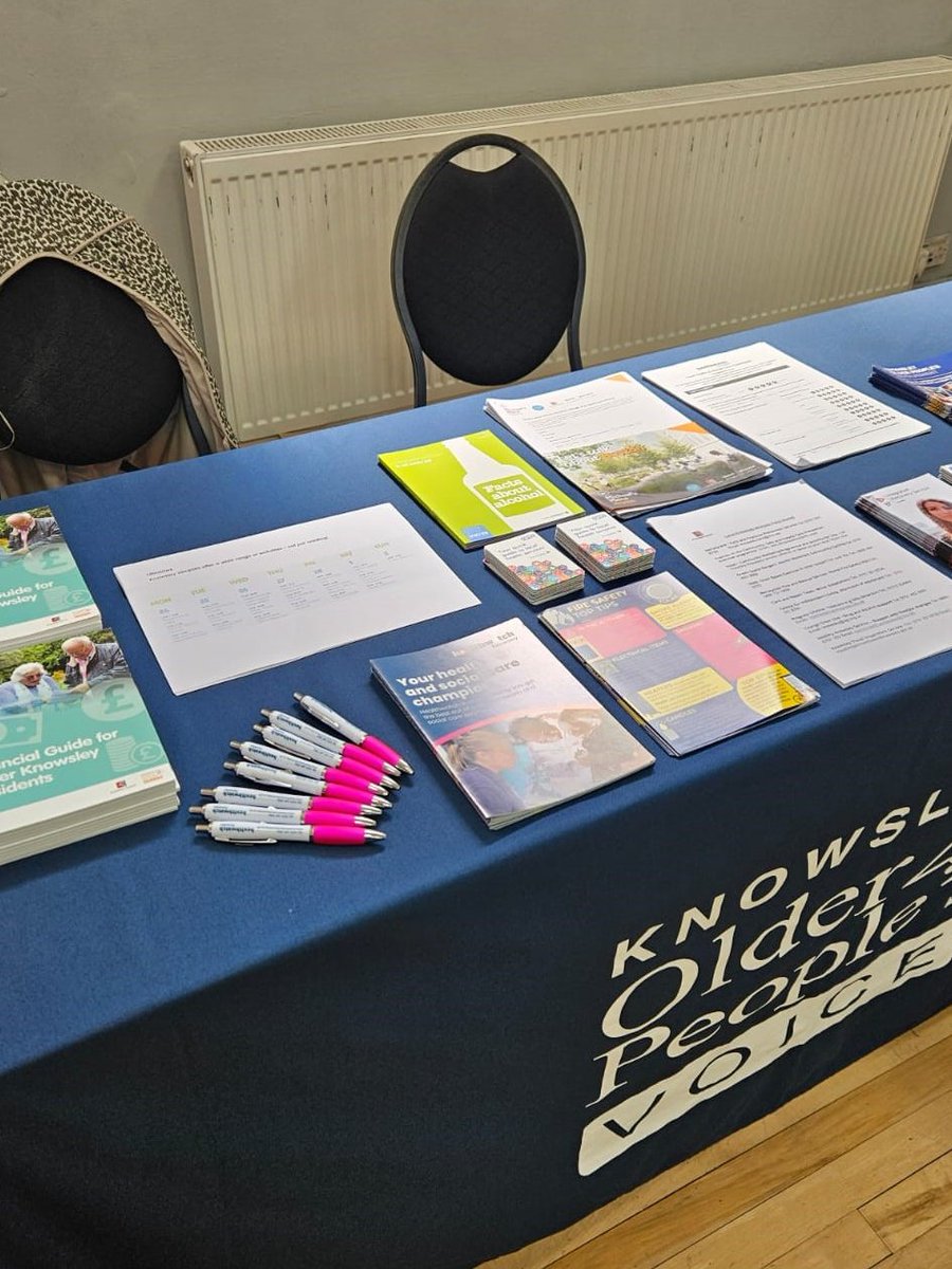 Healthwatch Knowsley and Knowsley Older People's Voice are out and about at Whiston Town Hall with the Alzheimer's Society this afternoon for Dementia Awareness Week. If you are in the area come visit us!