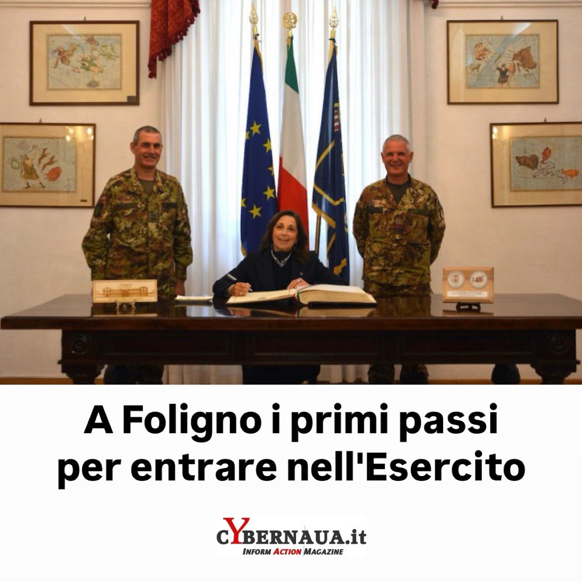 isabellarauti's tweet photo. A Foligno i primi passi per entrare nell’Esercito - @cybernaua 
⬇️
https://t.co/AWWAgPmFZK

#Foligno #Centro #Selezione #Reclutamento #Nazionale #Esercito #CSRNE #CasermaGonzaga #Difesa #AccademiaMilitare #ScuoleMilitari #AllieviMarescialli #AllieviSergenti #VFI #UnaForzaperilPaese #ForzeArmate #Esercitodegliitaliani #Alserviziodelpaese 

@GuidoCrosetto @MinisteroDifesa @SM_Difesa @Esercito @ItalianAirForce @ItalianNavy @_Carabinieri_ @reportdifesa @difesa_online @InfoDivise2