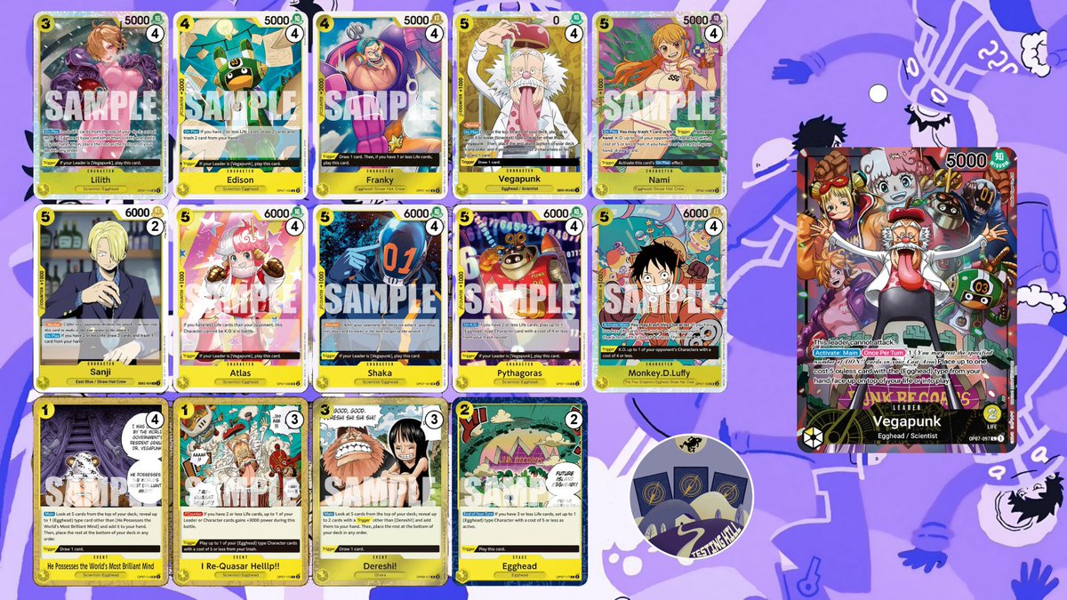 Store Treasure Cup
3-1 with freakypunk

R1 LUFFY GP ✅
R2 LUFFY BP ✅
R3 LUFFY GP ❌ against <a href="/Sfainz3/">AngeloCa</a> 
R4 TEACH ✅

The deck is incredibly fun to play!
Check out the full tournament vod on our channel!

Link ➡️youtube.com/live/nVxKVHR2a…