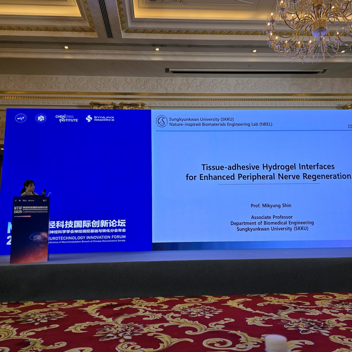 Shin_NBELab's tweet photo. It was a fantastic 7th neurotechnology innovation forum in Shanghai. Thanks to Shouyan for great invitation. Also will miss the beautiful night view of the city. https://t.co/zAM059ra3V