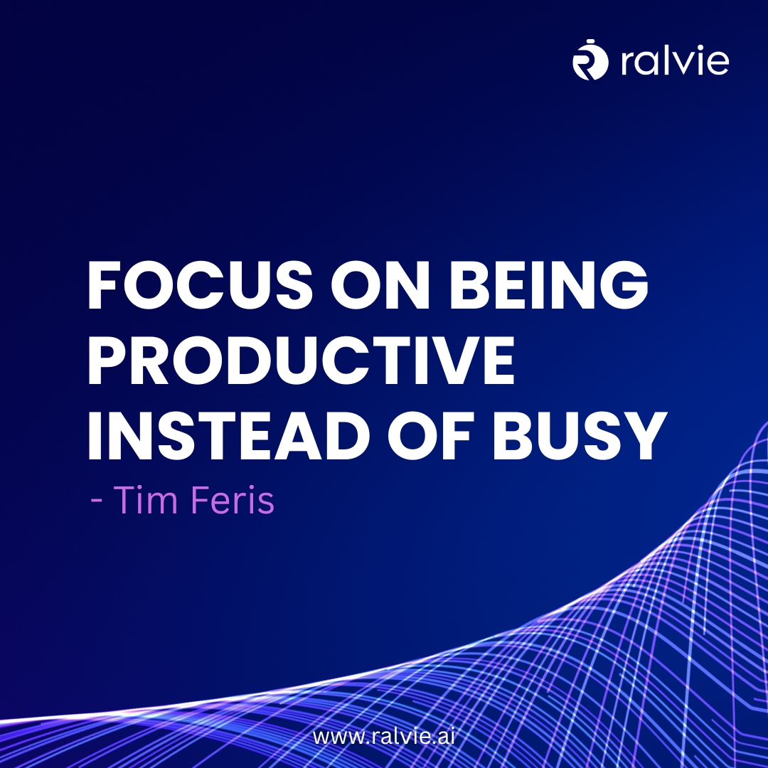 Ralvie_AI's tweet photo. Being busy ≠ being productive.
Tim Ferris nailed it.
At Ralvie AI, we help you focus on what moves the needle, not just fills your time.
Clarity > Chaos. Always.
#RalvieAI #ProductivityTools #TimFerris #WorkSmart #AIProductivity #FocusOnWhatMatters https://t.co/18K8YH1zWx