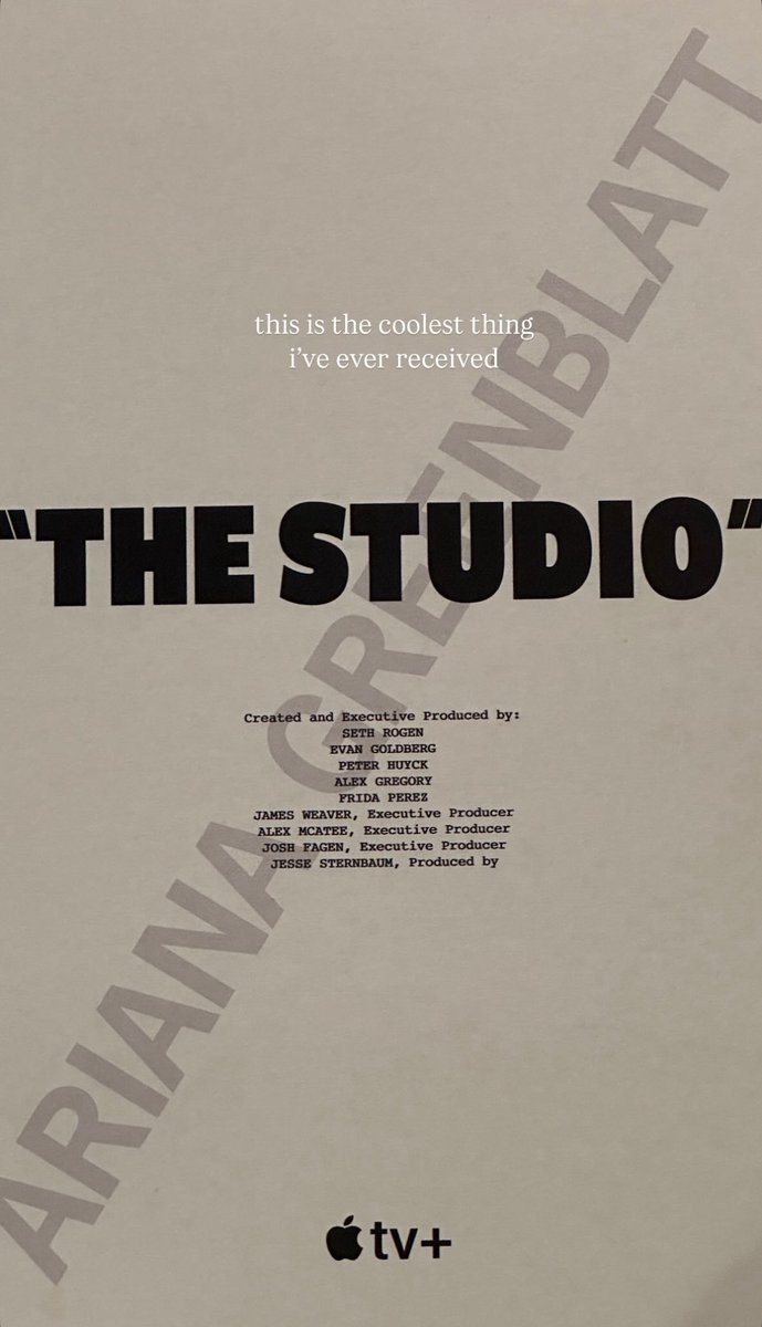 thestudiotvs's tweet photo. 📸 | Ariana Greenblatt via Instagram stories:

“This is the coolest thing I’ve ever received.” https://t.co/gxGmGmXgyu
