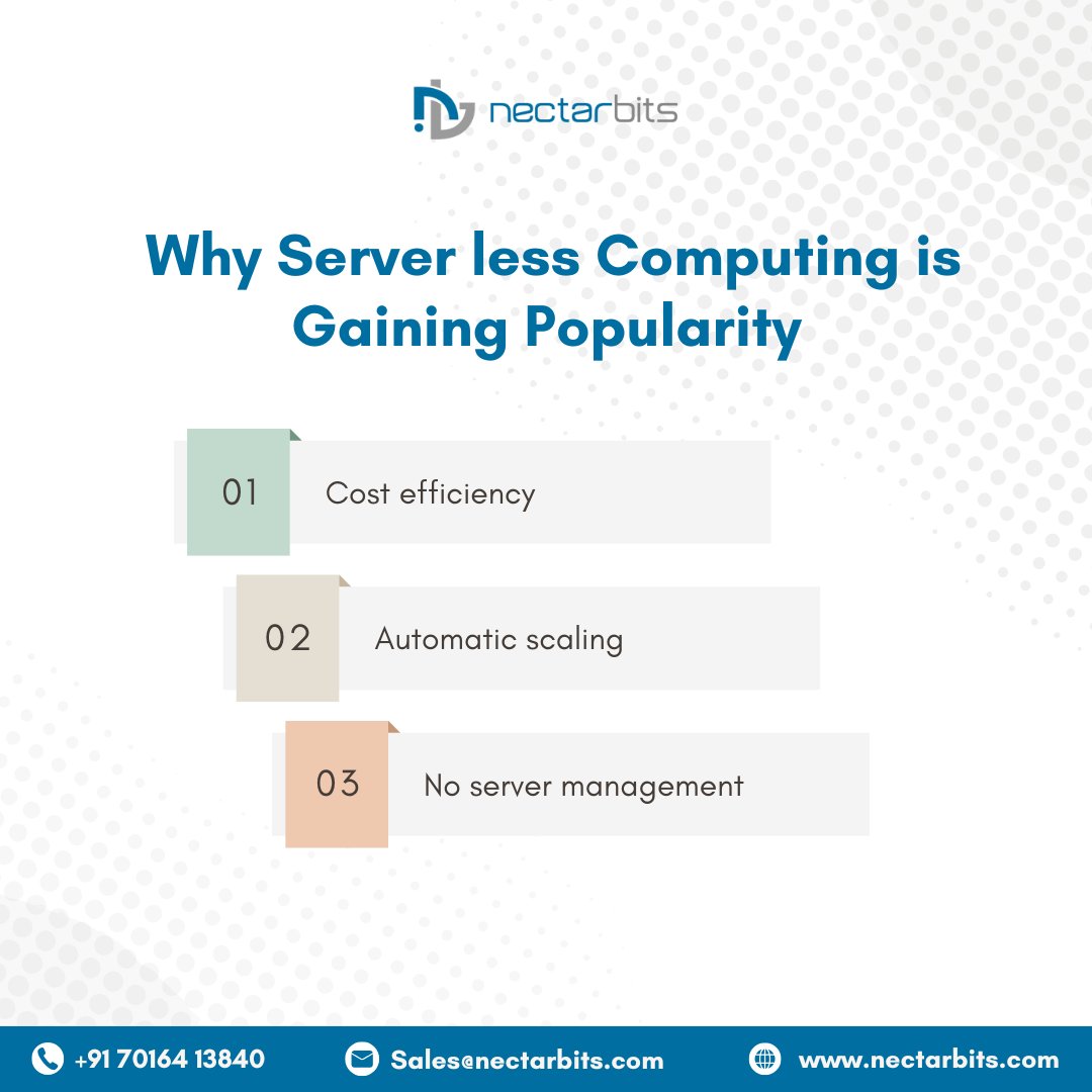 nectarbits's tweet photo. Why Serverless Computing is Gaining Popularity

#ServerlessArchitecture #CloudComputing #TechTrends #ScalableSolutions #DevOpsSimplified https://t.co/RNfdXaHHWu