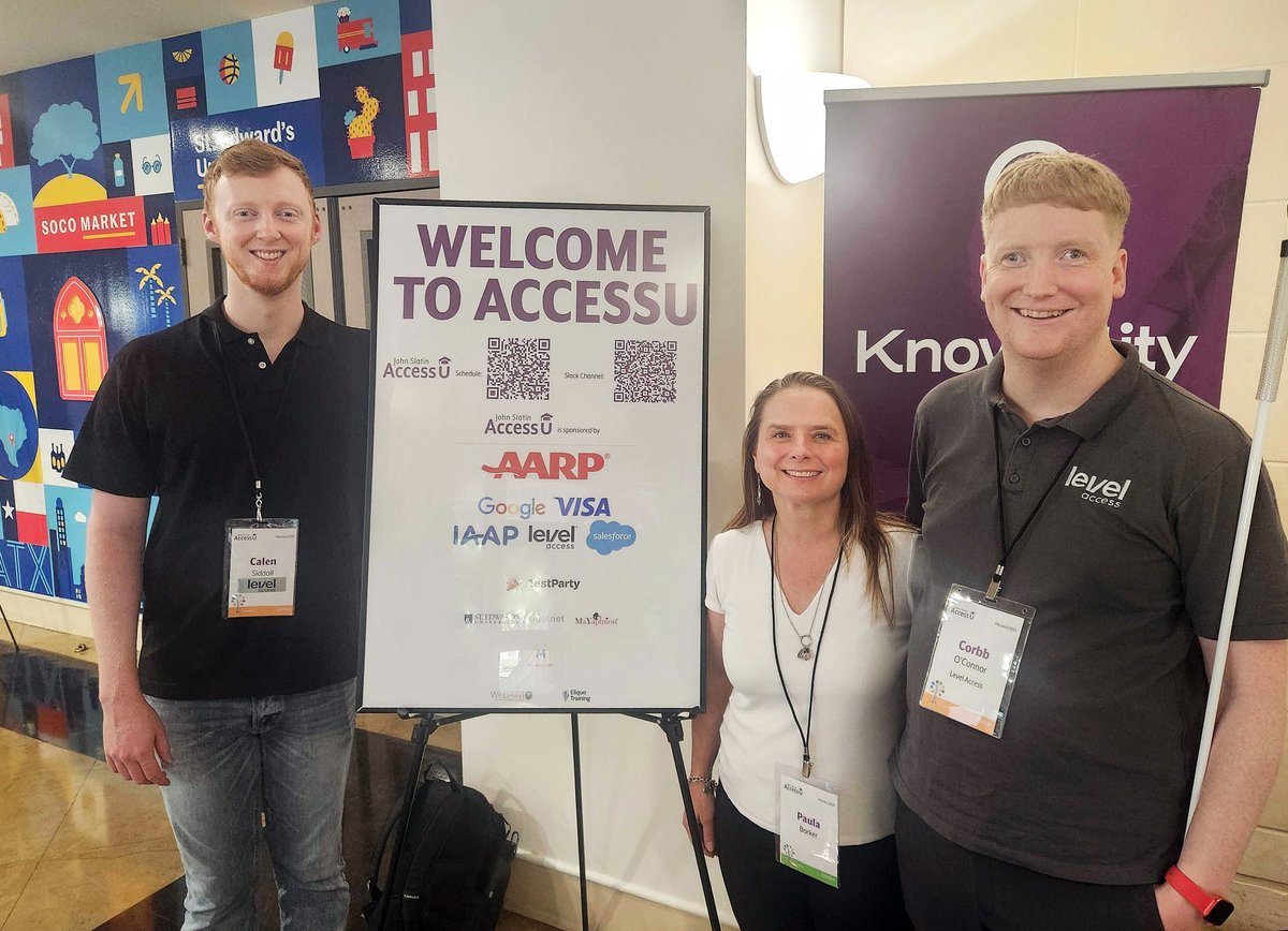 LevelAccessA11y's tweet image. We had an amazing time at John Slatin #AccessU2025, powered by @Knowbility! 👏 

It was a pleasure connecting with #accessibility champions across industries. 🤝

Cheers to everyone who made #AccessU such an impactful event.