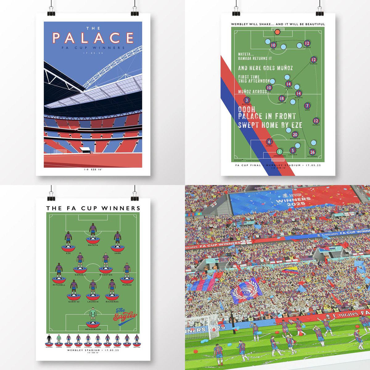 northsection's tweet image. 🔴🔵 Palace Fans – This One’s for You!

Immortalise the 2025 FA Cup triumph high-quality prints of the crowning moment.

🛍️ Shop now 👉 northsection.co.uk/collections/cr… 

#cpfc