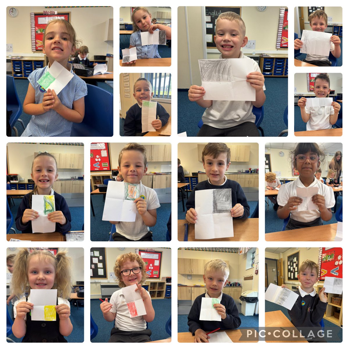 Today, Year 1 were finding quarters of a shape, making sure all of the parts were equal. We also created our own shapes and shaded one quarter #GrangeMaths <a href="/GrangeMissA/">GrangeMissA</a> <a href="/GrangeMrsT/">Mrs Thomson</a>