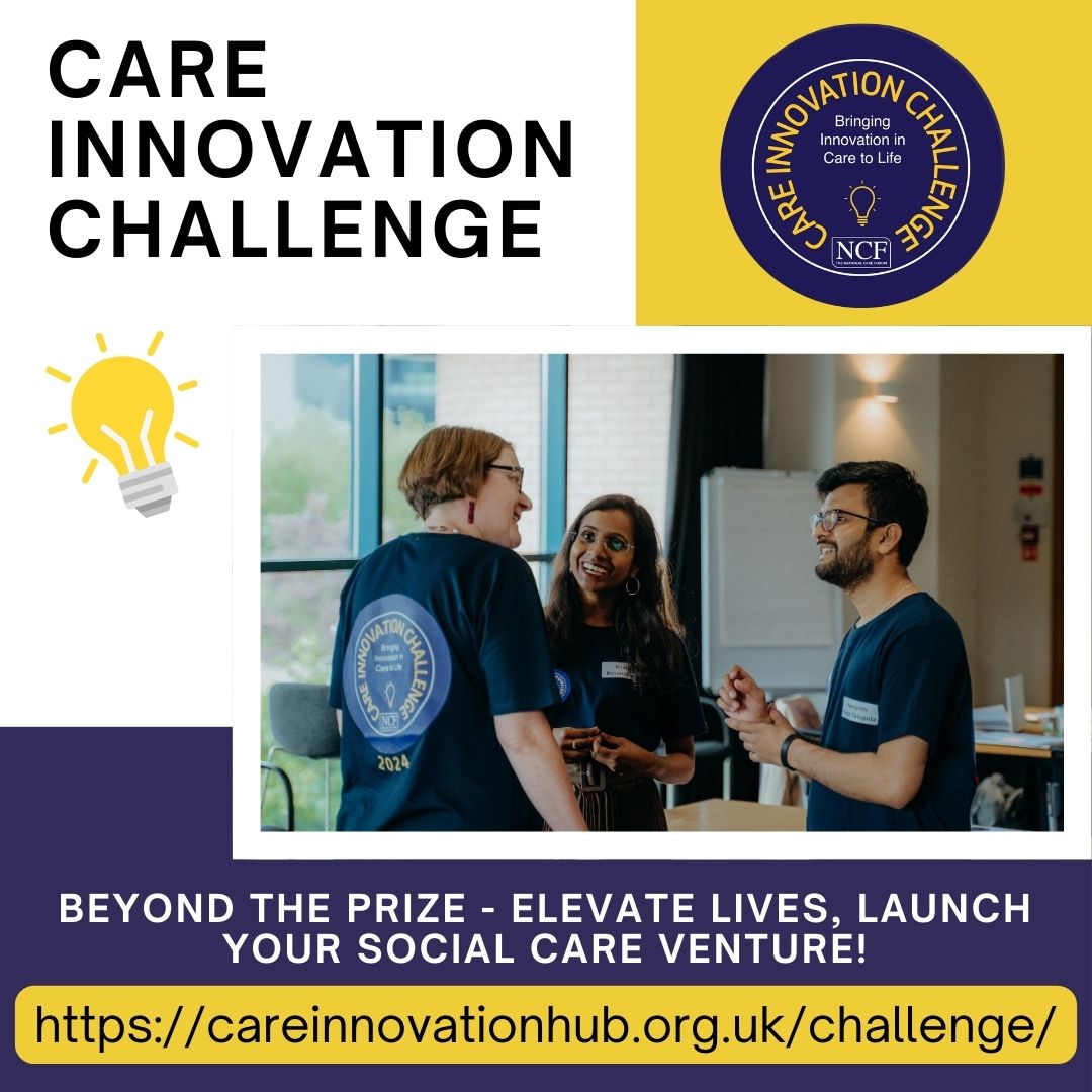 #CareInnovationChallenge can provide you with all the tools you need to turn your idea into reality - help us shape the future! Apply by 24th May at: careinnovationhub.org.uk/challenge/