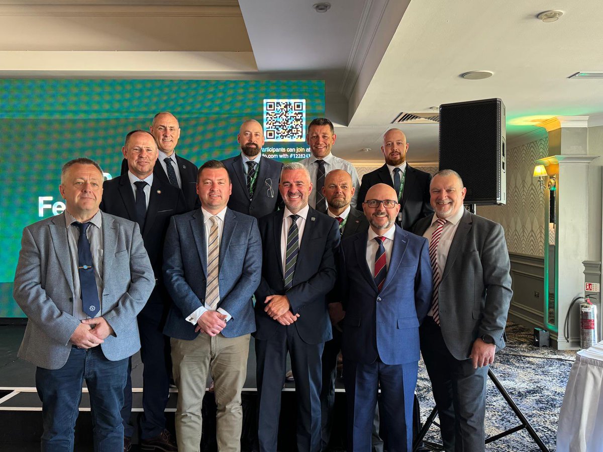 AGSI (@agsi_ireland) on Twitter photo AGSI attending <a href="/PoliceFedforNI/">Police Federation for Northern Ireland</a> conference in Fermanagh. Many similar issues; staggering statistics that 9 police officers assaulted every day.
Deputy Gen Sec Kevin Bolger, and Rory Brennan, National Executive in attendance. AGSI attending <a href="/PoliceFedforNI/">Police Federation for Northern Ireland</a> conference in Fermanagh. Many similar issues; staggering statistics that 9 police officers assaulted every day.
Deputy Gen Sec Kevin Bolger, and Rory Brennan, National Executive in attendance.