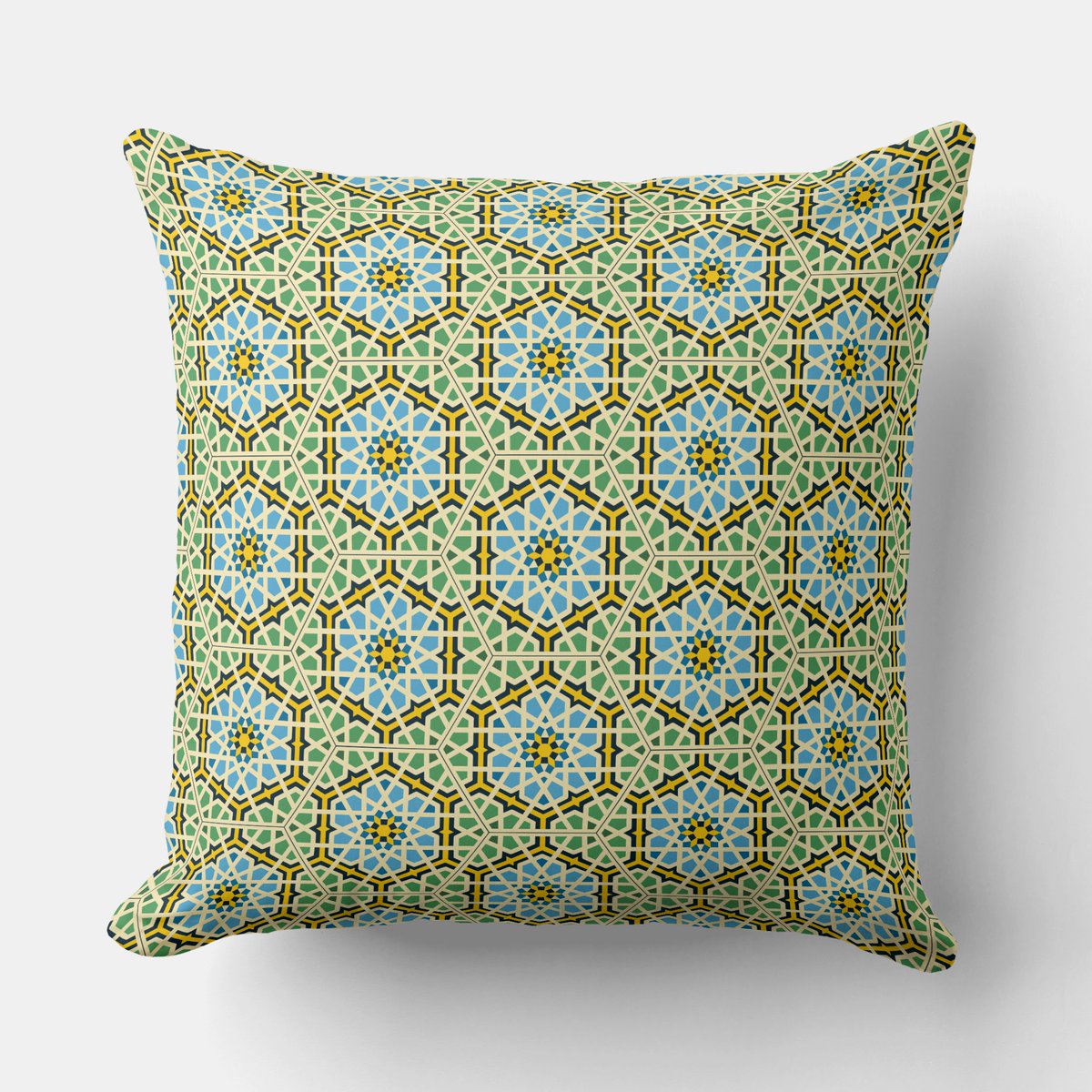PDyaczenko's tweet photo. Did you know medieval Arabic patterns often used geometric designs to reflect the infinite nature of the universe? Add a touch of historical elegance to your space with this Medieval Arabic Pattern Throw Pillow. Get it at https://t.co/VkEIXaDVWT #MedievalArabic #PatternPillow #HomeDecor #GeometricDesign