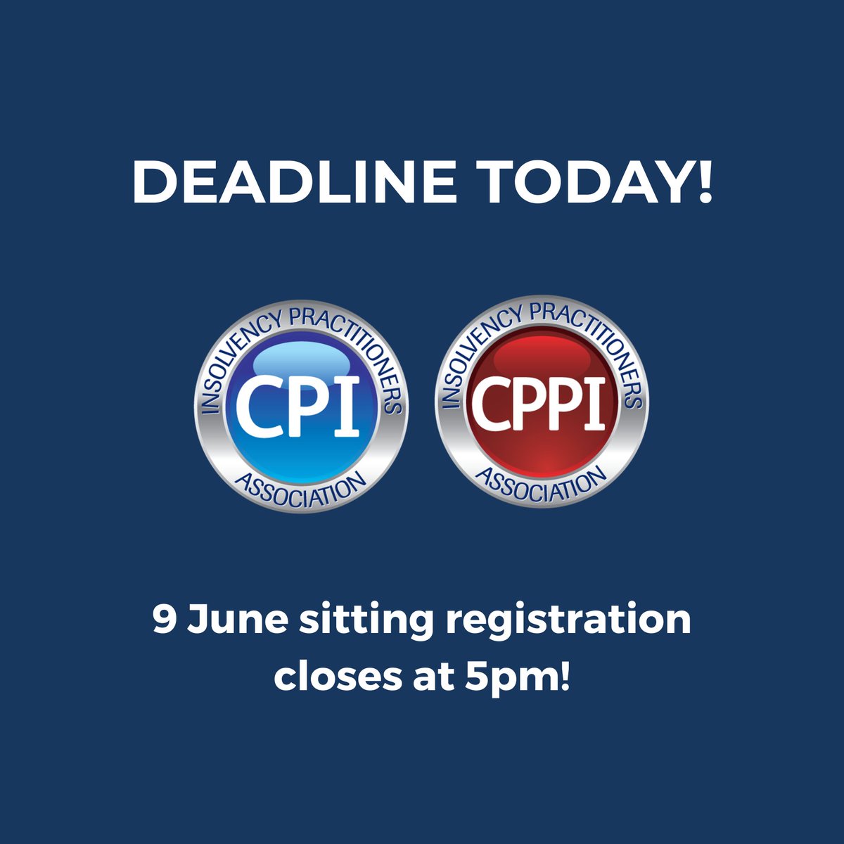 IPAssociation's tweet image. 📢 Planning to sit the IPA #CPI or #CPPI exam on 9 June? Registrations close 5PM TODAY! 🚨

Register now on the IPA website and gain access to exam practice tools: insolvency-practitioners.org.uk/exam-select/

Wishing you all the best of luck in your studies and on the day! 🍀
#Insolvency