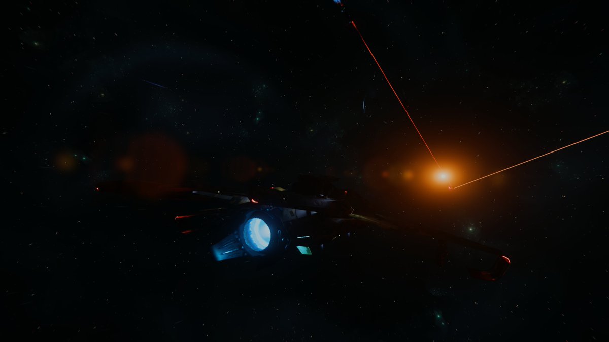 BurntFox's tweet image. #StarCitzen new Polaris fight against the #FrontierFighters #Idris laser rail guns torching the Polaris #4k #VirtualPhotography