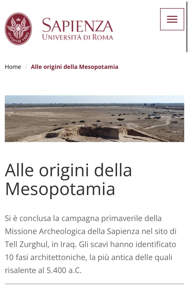 Davide Nadali (@davidenadali) on Twitter photo Alle origini della Mesopotamia uniroma1.it/it/notizia/all…
#Archaeology #iraq #mesopotamia
<a href="/SapienzaRoma/">Sapienza Università di Roma</a>
<a href="/ItalyinIraq/">Italy in Iraq</a> Alle origini della Mesopotamia uniroma1.it/it/notizia/all…
#Archaeology #iraq #mesopotamia
<a href="/SapienzaRoma/">Sapienza Università di Roma</a>
<a href="/ItalyinIraq/">Italy in Iraq</a>