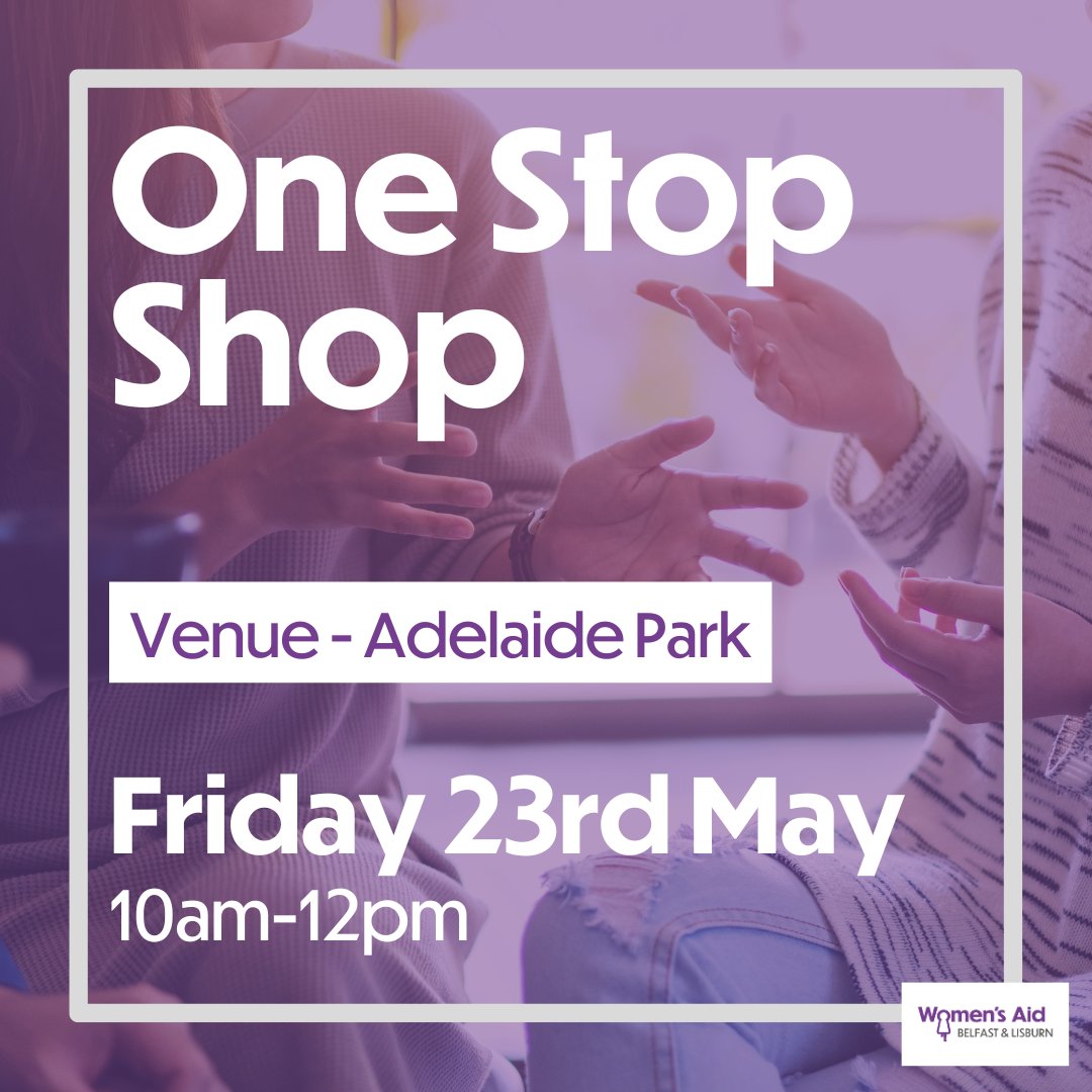 Our next One Stop Shop drop-in will be open this Friday (23rd) from 10am-12pm at Adelaide Park. If you're in need of support or advice, please come and chat with us. The One Stop Shop is free and confidential, and no appointment is needed!