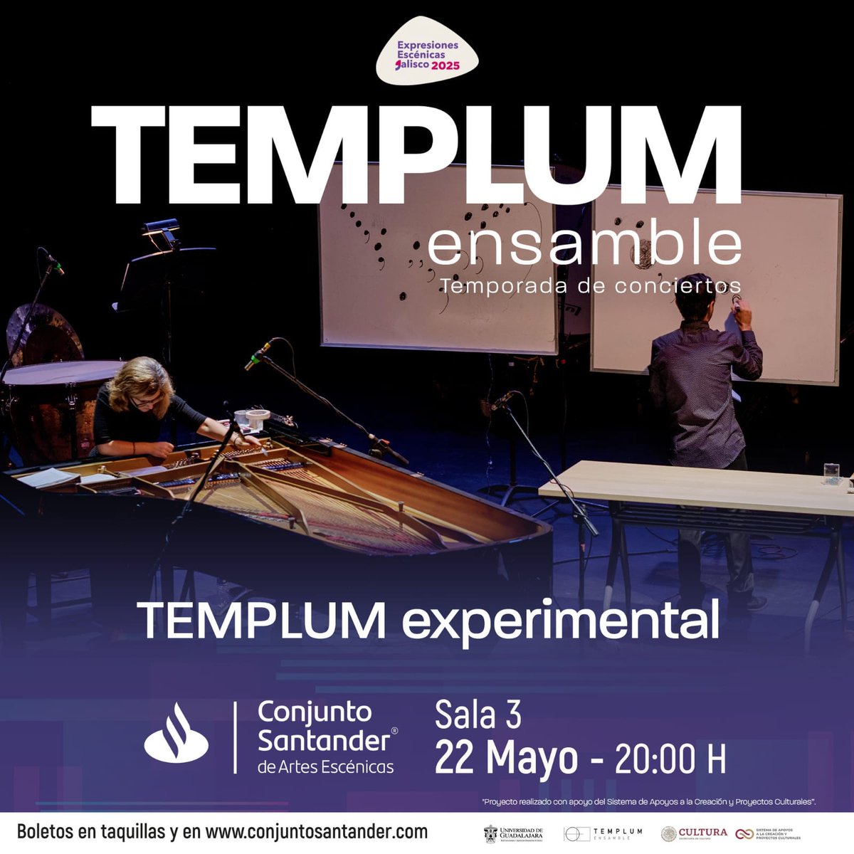 cafecitoradio's tweet photo. ¡SE PRESENTAN MAÑANA en @ConjSantander  ¿Te animas a ir? #comparteYparticipa
TEMPLUM ensamble es un colectivo de músicos mexicanos que busca generar nuevas maneras de dialogar con el público fuera de los esquemas tradicionales de concierto. 
#elcafecitoporlama��ana al aire.
☕📻😊 https://t.co/PxYbGKjYJu