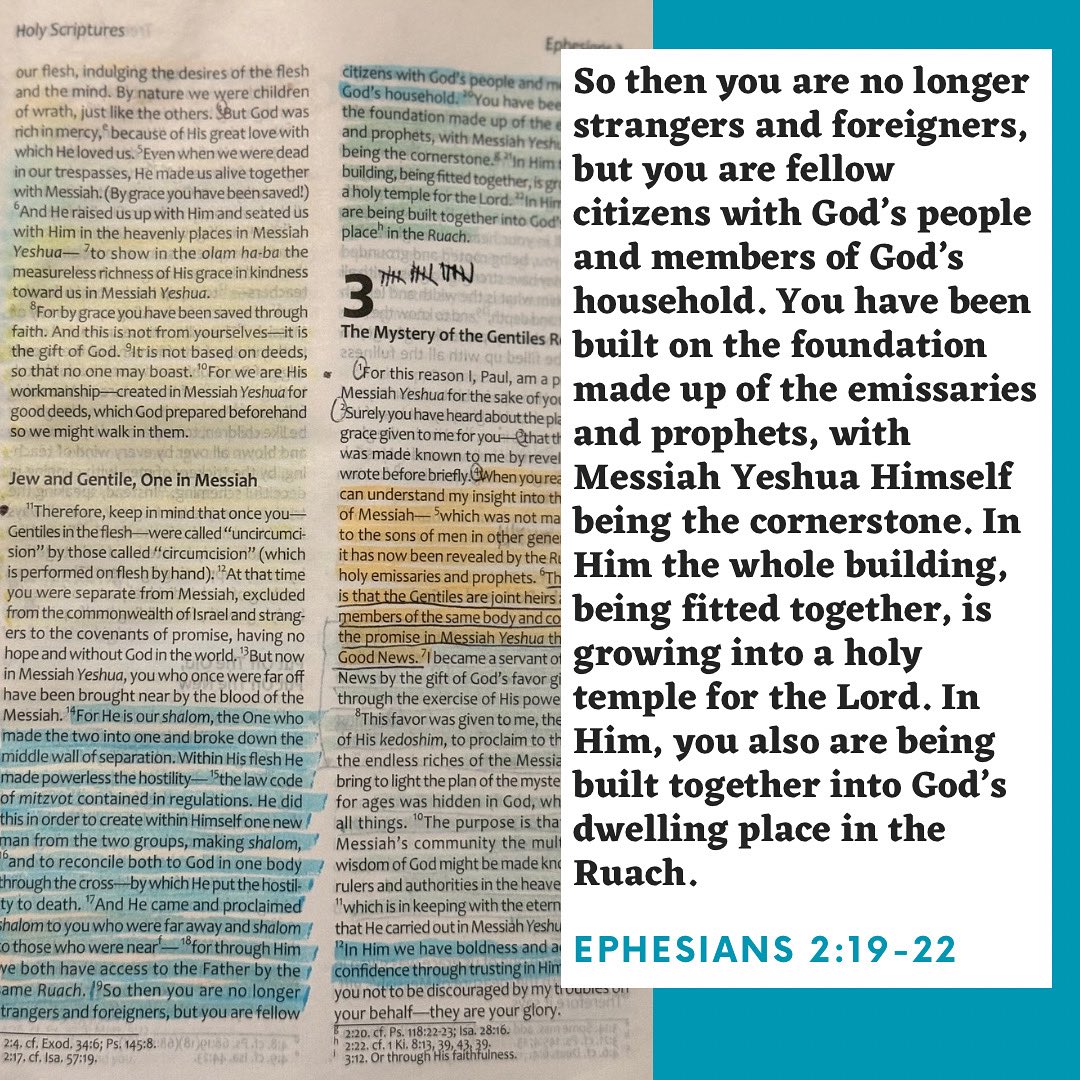 ravdaveed's tweet image. One New Man #Ephesians2v19to22 #TLV #TLVBible
•
#WWL #WordAsAWayOfLife #CoffeeAndTheBible #Discipleship #CamperLife#CamperLife
