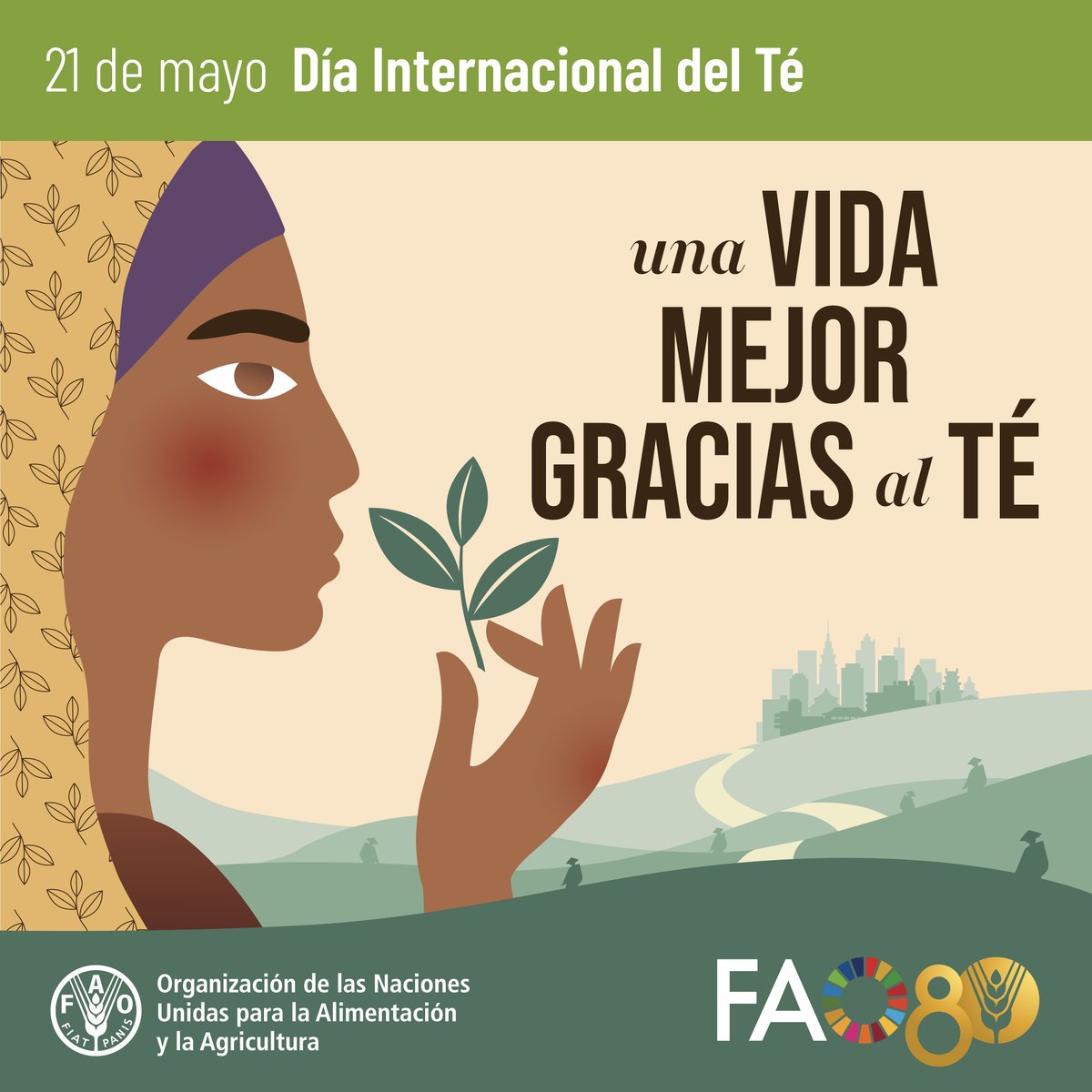 ¡Feliz #DíaInternacionalDelTé! 🍵

¿Sabías que el té es la bebida más consumida del mundo después del agua?

Conoce más👉 fao.org/international-…