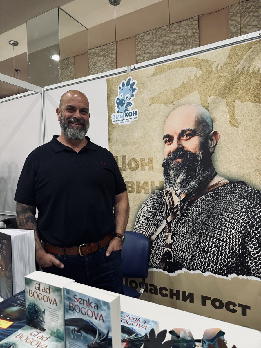 JohnGwynne_'s tweet image. I had such a wonderful time visiting Serbia with my wife for Zmajkon Festival in Niš and then a signing in Belgrade. We were looked after so well and met some amazing people. I’ll post more about this soon, but today Caroline and I are flying to France for (1/2)