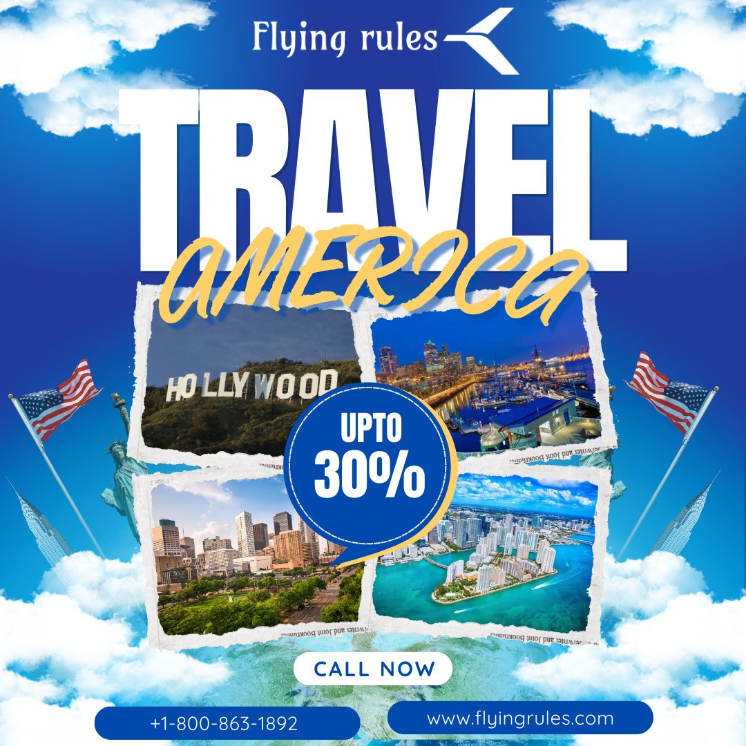 flyingrule's tweet photo. ✈️ Travel America and save big!
Book your ticket with Flying Rules and get up to 30% OFF
.
.
.
#FlyingRules #exploreamerica #travelvibes #flightsale #traveldeal #travel #flight #exploreusa #travelamerica #usatrip #saveontravel #FogoChain #GoogleIO #PawDay https://t.co/uP7RJOxqD6