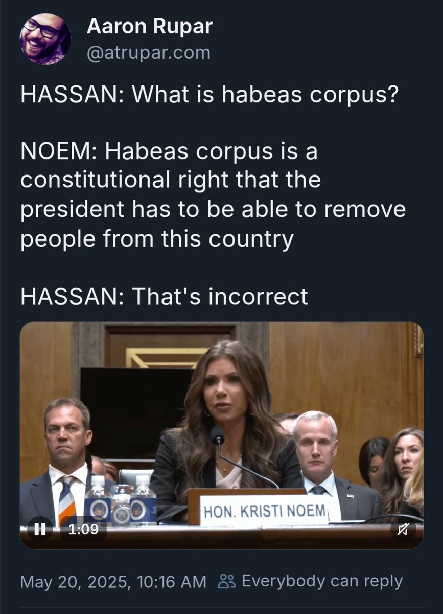 If a Biden appointee said this they’d be talking about impeachment. Gross incompetence.