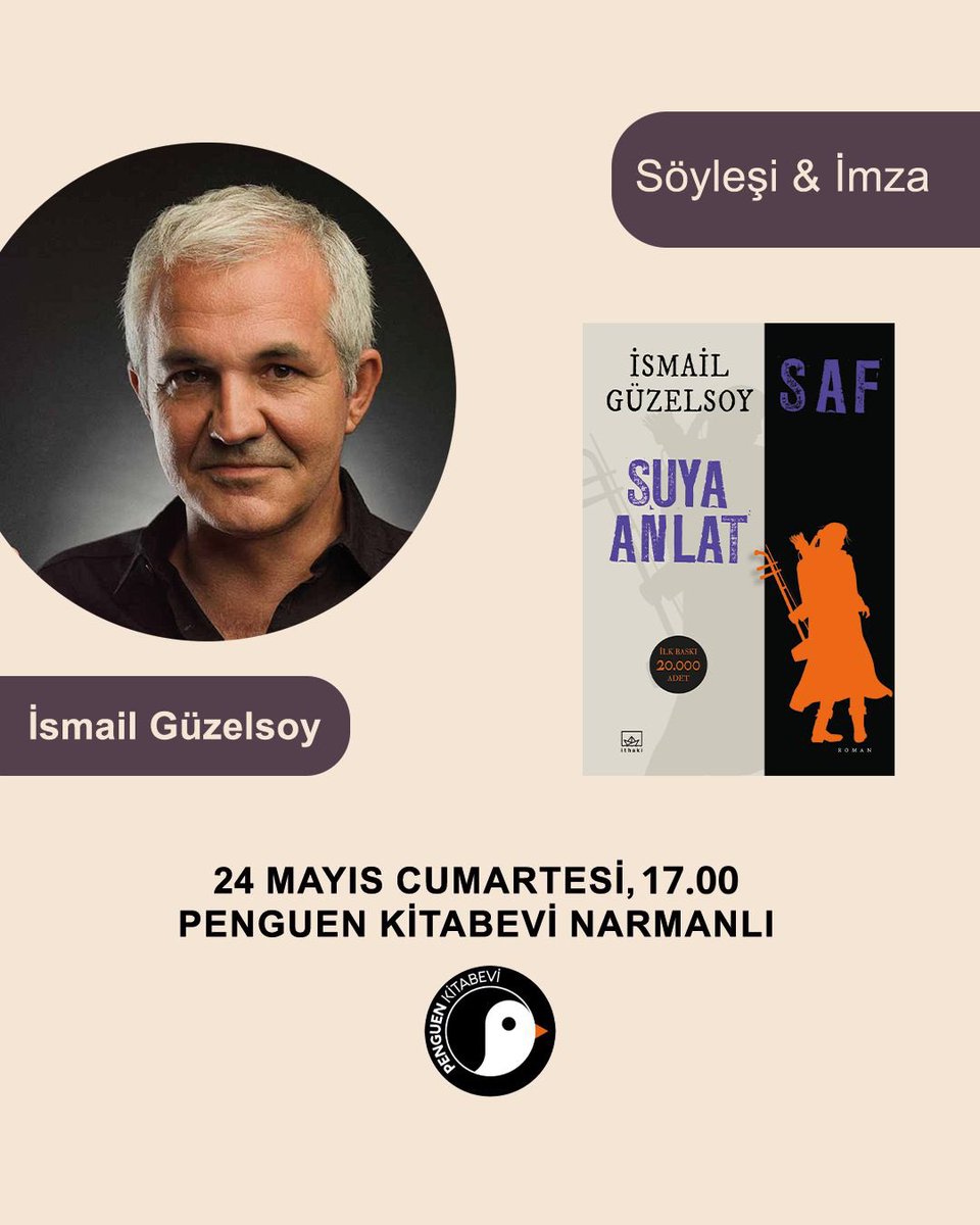 ithakiyayinlari's tweet photo. Yazarlarımız, Penguen Kitabevleri'nde gerçekleşecek etkinliklerinde okurlarıyla buluşuyor.
Herkesi bekliyoruz. 📚

#İthakiYayınları #Söyleşi #İmzaGünü #PenguenKitabevi  @penguenkitabevi @IsmailGuzelsoy https://t.co/Kze02FMfKh