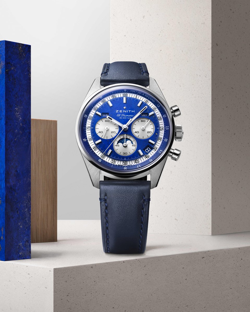 ZenithWatches's tweet photo. #ZenithChronomaster: A legacy of excellence continues with the new Triple Calendar. The lapis lazuli dial echoes our celestial origins. Where heritage meets innovation.
#ZenithWatches #Zenith160Years #ElPrimero https://t.co/ik1I4jDYFq