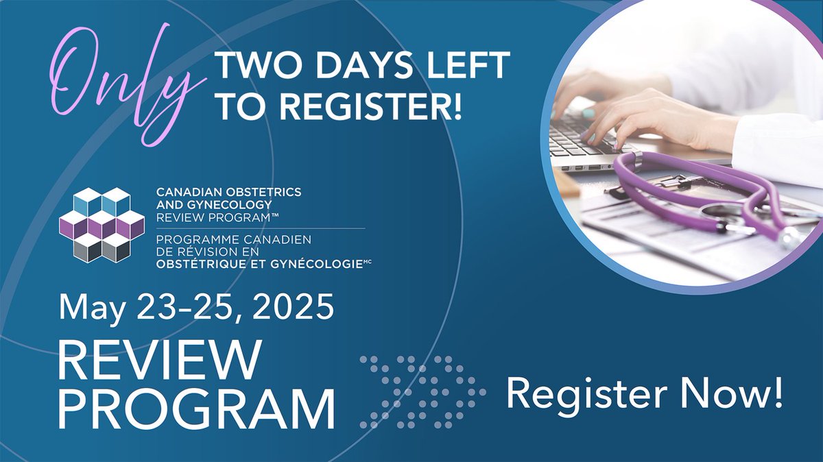 CanObgynRev's tweet photo. Get ready! Only two days left to register for the OBGYN Review Program!
Don’t miss out, register now at https://t.co/EI4oUjH7GJ

#COGRP2025 #obgyn #obgynlife #obgynresidency #PGY4 #PGY5 #IMG https://t.co/wUOpbuf0Ct