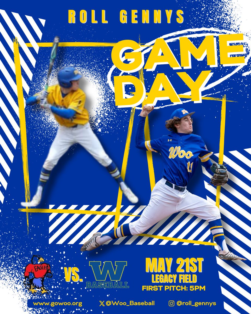 Woo_Baseball (@woo_baseball) on Twitter photo ⚾️ TODAY'S SCHEDULE ⚾️
🌟 Sectional Final 🌟
🆚 Cleveland JFK
🏟️ Wooster HS
📍 Legacy Field
⌚️ 5pm
🎟️ ohsaa.org/tickets
#RollGennys
#GoWoo | <a href="/alwaysageneral/">Wooster HS Athletics</a> ⚾️ TODAY'S SCHEDULE ⚾️
🌟 Sectional Final 🌟
🆚 Cleveland JFK
🏟️ Wooster HS
📍 Legacy Field
⌚️ 5pm
🎟️ ohsaa.org/tickets
#RollGennys
#GoWoo | <a href="/alwaysageneral/">Wooster HS Athletics</a>