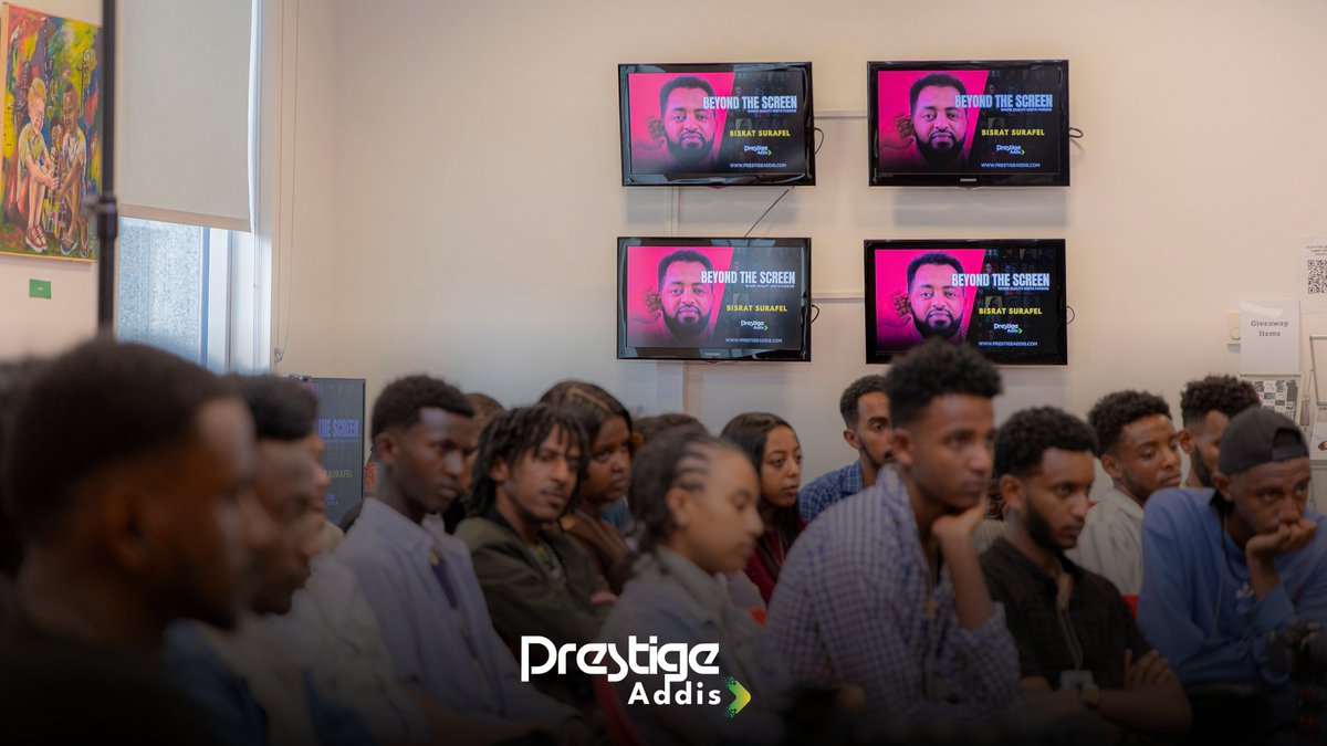 prestigeaddis's tweet photo. Bisrat Surafel Shares His Journey 
A powerful night of music, honesty, and inspiration as Bisrat opened up at #BeyondTheScreen. Grateful to all who joined us!
Presented by #PrestigeAddis x @USEmbassyAddis 

#BisratSurafel #EthiopianMusic #CreativeVoices #ArtsAndCulture #Music https://t.co/ToD1YODZJX
