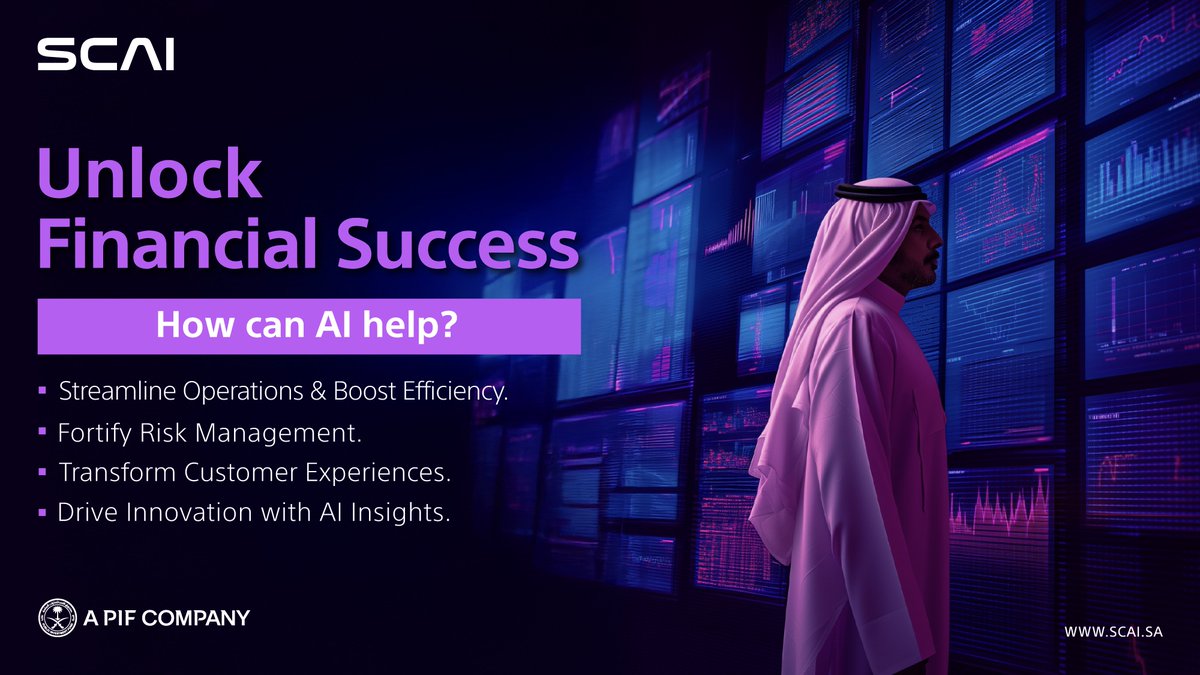 #AI is enabling smarter decisions, faster operations, and greater innovation across financial services. 📊

Discover how intelligent technologies are reshaping the financial landscape. 
Read more: 🔗 bit.ly/4j64UXO

#SCAI #UnlockingValueWithAI
