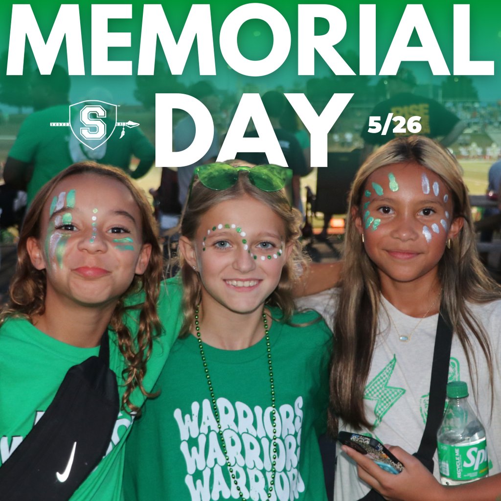 📢 Warriors, just a reminder that there will be no classes in the Smithville School District on Monday, May 26th, in observance of Memorial Day. Enjoy the long weekend, Warriors! We look forward to seeing you back in class on Tuesday, May 27th. 💚 🔔