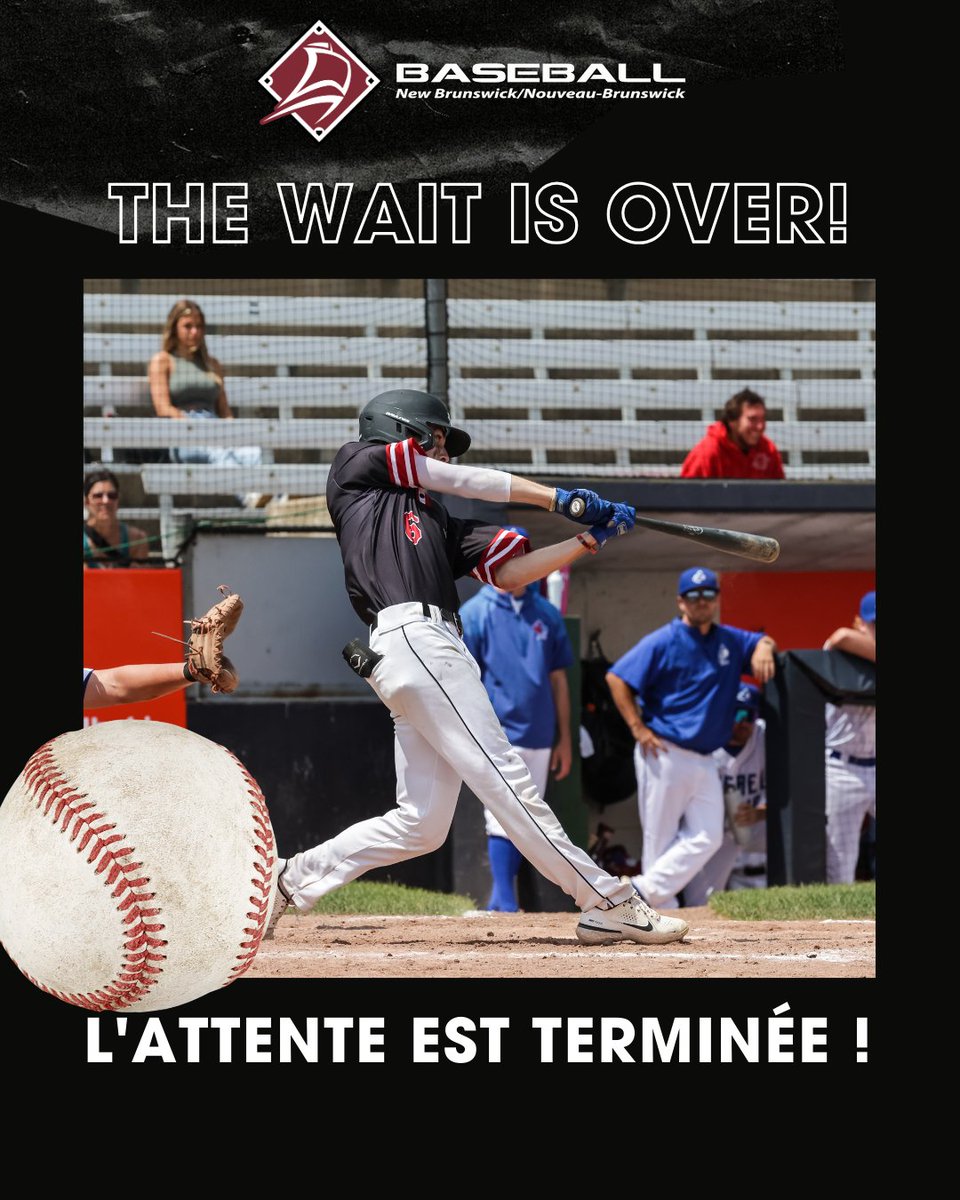 The wait is over! ⚾ The 2025 season is officially underway. Wishing everyone a great season full of memories and big plays!

-------

L’attente est terminée ! ⚾ La saison 2025 est lancée. Bonne saison à tous !

#BaseballNB #PlayBall #SeasonPrep