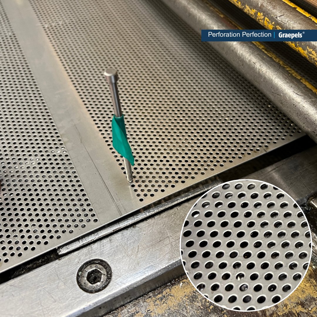 Our perforated metal isn’t just made — it’s engineered to impress. Every hole, is manufactured with precision and accuracy that ensures quality everytime.  
Ready to make your project stand out? 👉 graepels.com/perforated-met…
#PerforatedMetal #MetalDesign #PrecisionMade