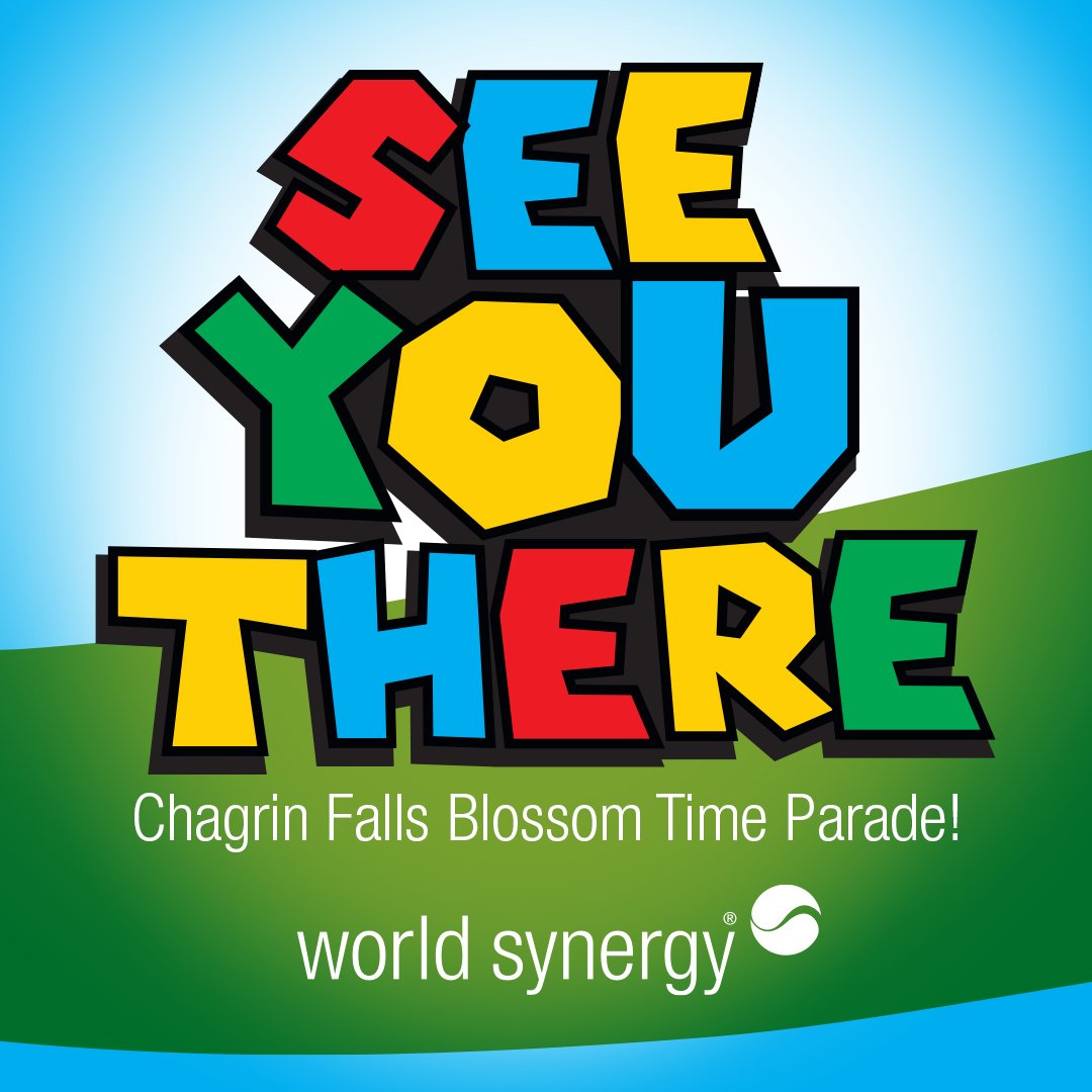 WorldSynergy's tweet photo. #WorldSynergy is excited to "level up" for the #ChagrinFalls #BlossomTime2025 Parade! 🎮

This Sunday, catch our 80's retro video game-themed float for the #BlossomTimeFestival. Come find us as we make our way from Chagrin Falls High School to Triangle Park, starting at 2PM! https://t.co/Y9qYUDmnLp