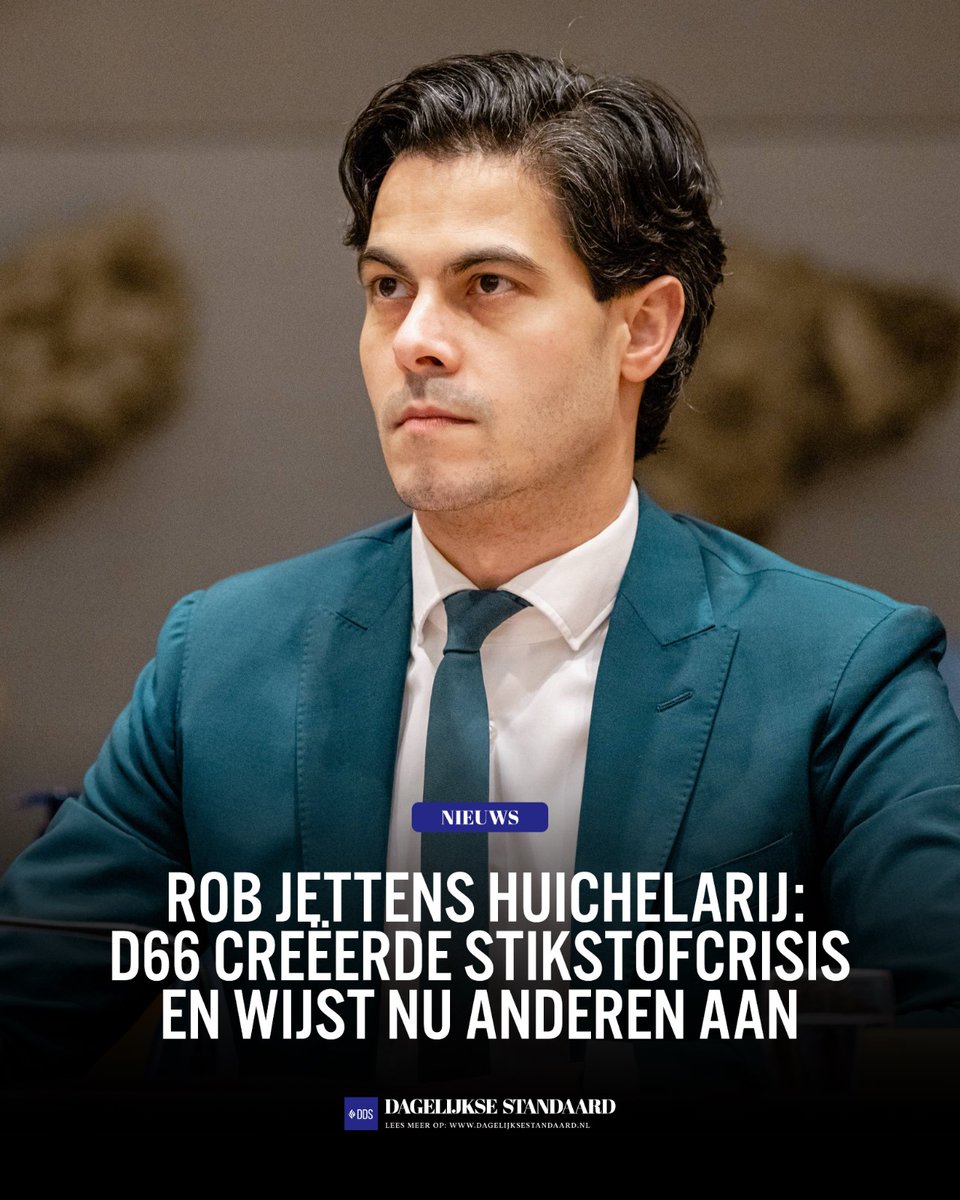 MichaelDDS's tweet photo. Rob Jettens huichelarij: D66 creëerde stikstofcrisis en wijst nu anderen aan

Wat vind jij van deze hypocriet pur sang? https://t.co/LuzBf7d1Sk