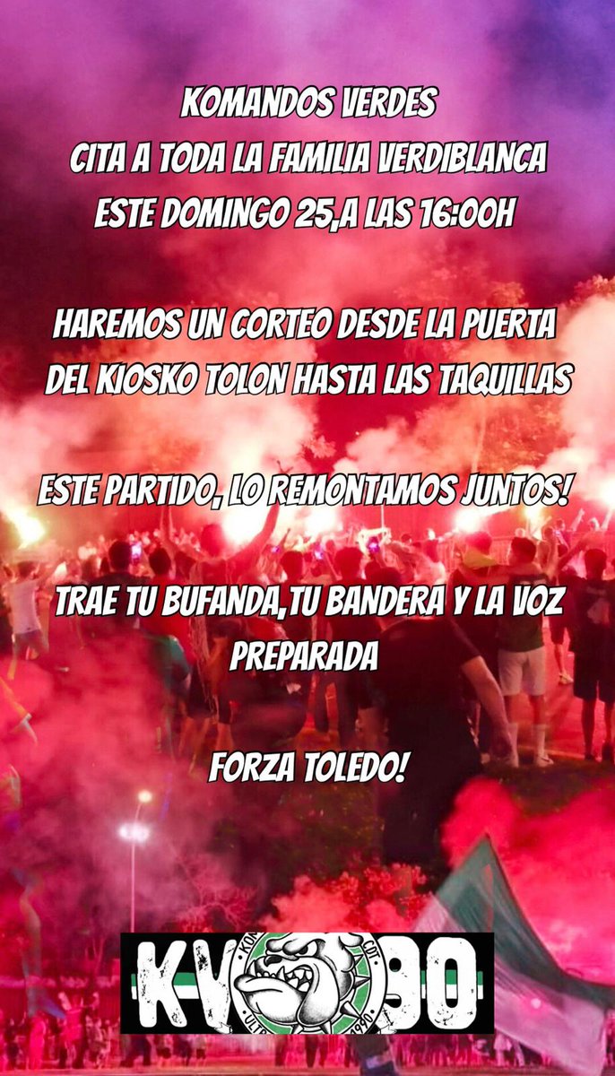 Komandos_Verdes's tweet photo. @CD_Toledo @Komandos_Verdes https://t.co/fqZzYTDN26
