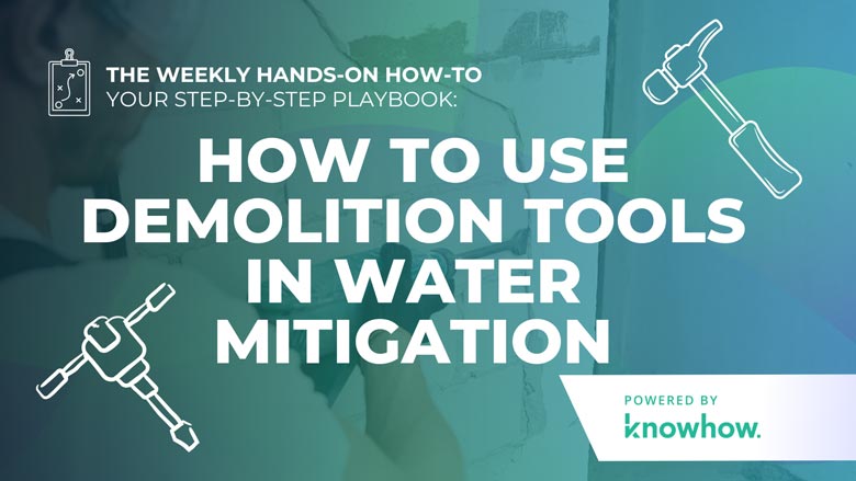 RnRMag's tweet photo. This week's how-to, powered by @TryKnowHow, dives into the proper use of demolition tools in water mitigation.
Get the details here: https://t.co/ULpcIv2I5p
#KnowHow #HowTo #Restoration #WaterMitigation
Graphics Powered by KnowHow https://t.co/wdB60CY5JA