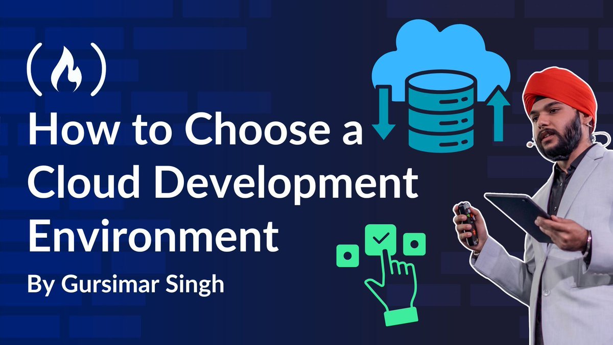 freeCodeCamp.org (@freecodecamp) on Twitter photo A Cloud Development Environment is a cloud-hosted workspace where you can write, test, & deploy code without relying on local machines.
And in this guide, <a href="/gursimarsm/">Gursimar Singh</a> compares three popular options to help you pick one.
He explains why using a CDE can be helpful & compares the A Cloud Development Environment is a cloud-hosted workspace where you can write, test, & deploy code without relying on local machines.
And in this guide, <a href="/gursimarsm/">Gursimar Singh</a> compares three popular options to help you pick one.
He explains why using a CDE can be helpful & compares the